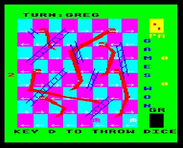 Snakes and Ladders (1993)(Cavanagh, J.)[SNAKE] screen shot game playing